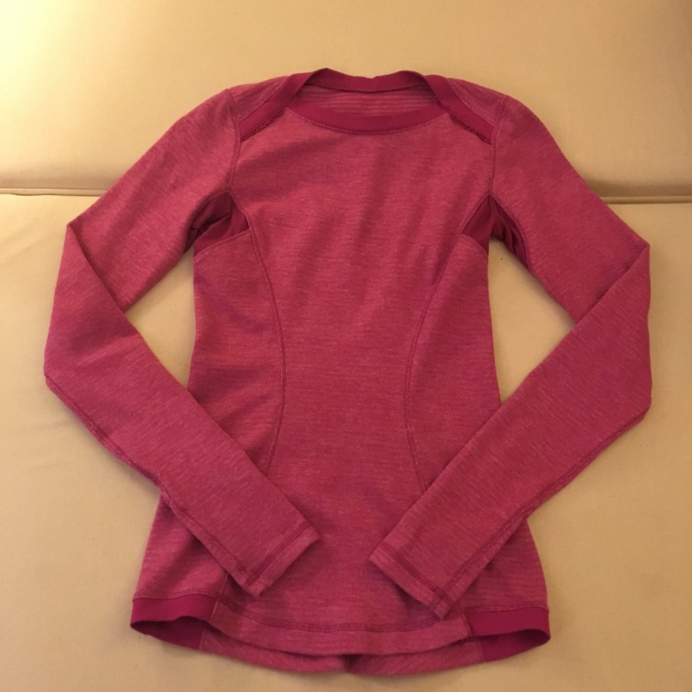 RARE Lululemon Base Runner Check Pique Raspberry 2